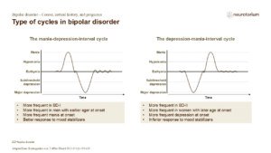 Type of cycles in bipolar disorder