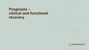 Prognosis – clinical and functional recovery