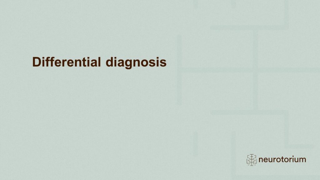 Differential diagnosis