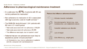 Adherence to pharmacological maintenance treatment