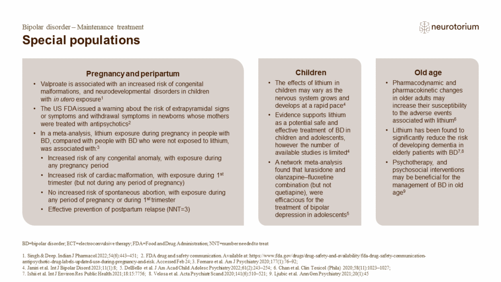 Special populations