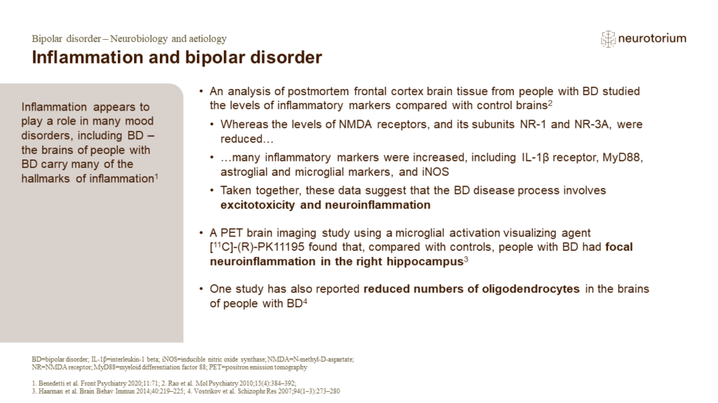 Inflammation and bipolar disorder