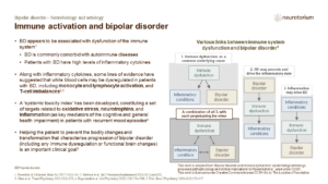 Immune activation and bipolar disorder