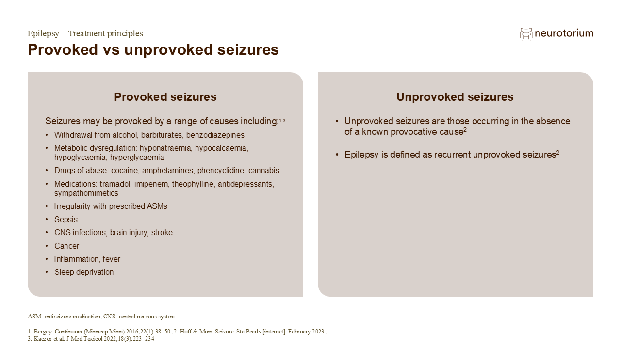 Unprovoked Provoked vs unprovoked seizures - Neurotorium
