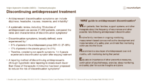 Discontinuing antidepressant treatment