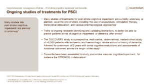 Ongoing studies of treatments for PSCI