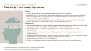 Case study – post-stroke depression