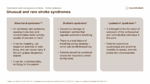 Unusual and rare stroke syndromes