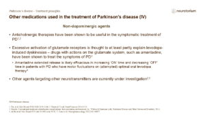 Other medications used in the treatment of Parkinson’s disease (IV)