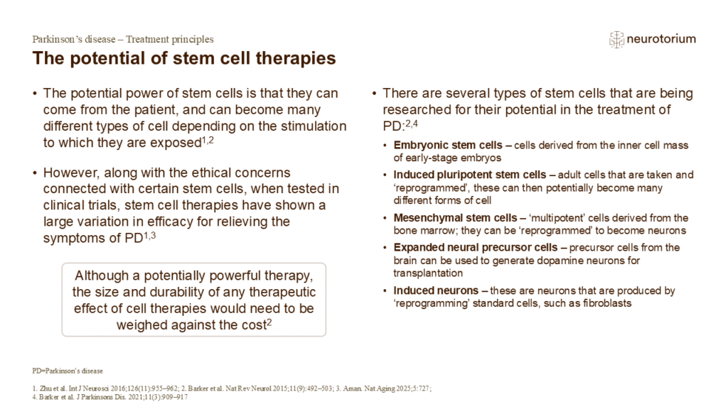 The potential of stem cell therapies